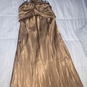 Gold long dress